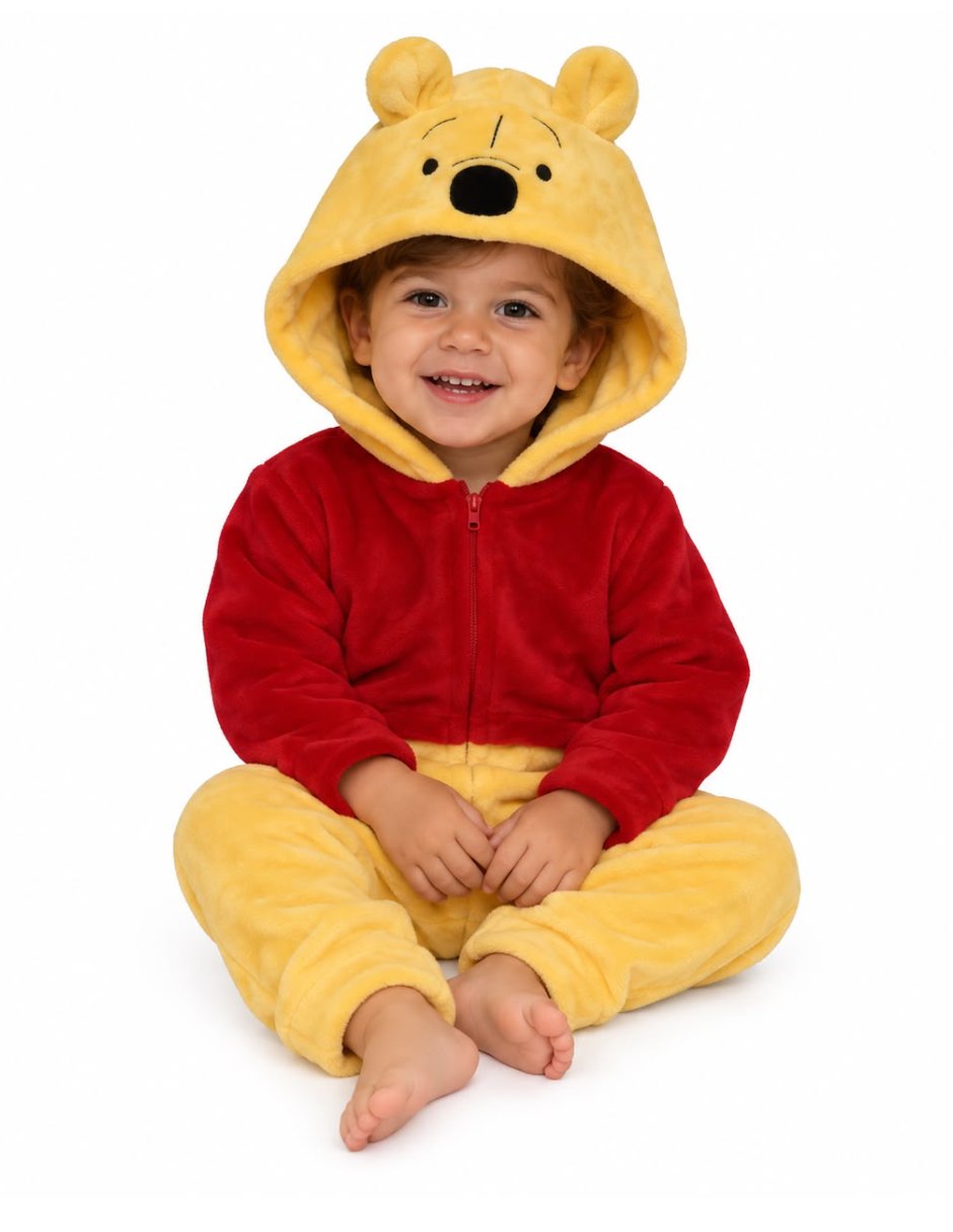 Mameluco winnie the pooh de Poliéster para Infantil Unisex Mameluco winnie the pooh de Poliéster para Infantil Unisex