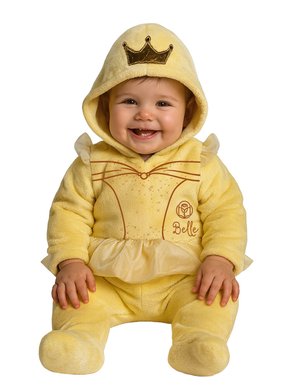 Mameluco princess de flannel para bebé niña Mameluco princess de flannel para bebé niña