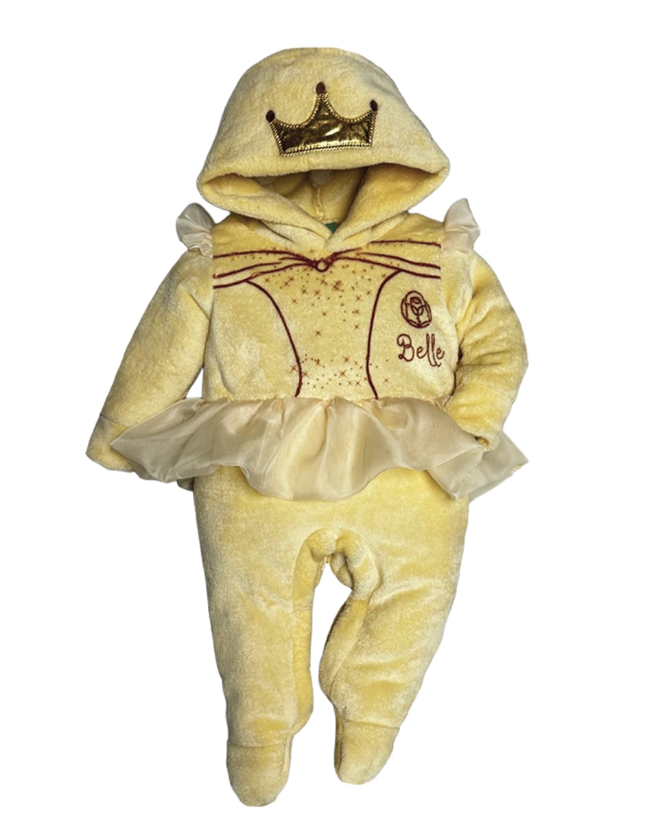 Mameluco princess de flannel para bebé niña 2