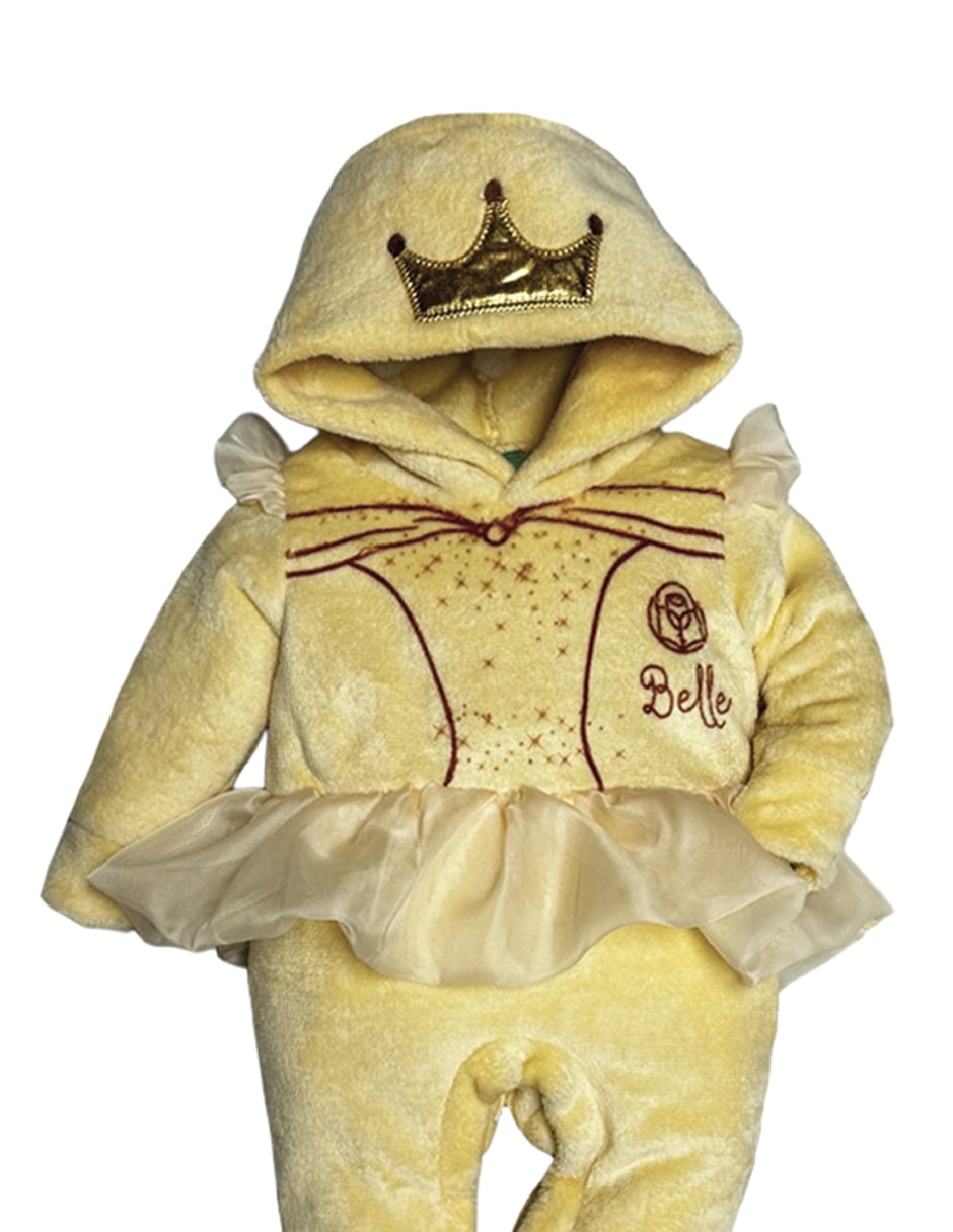 Mameluco princess de flannel para bebé niña 3