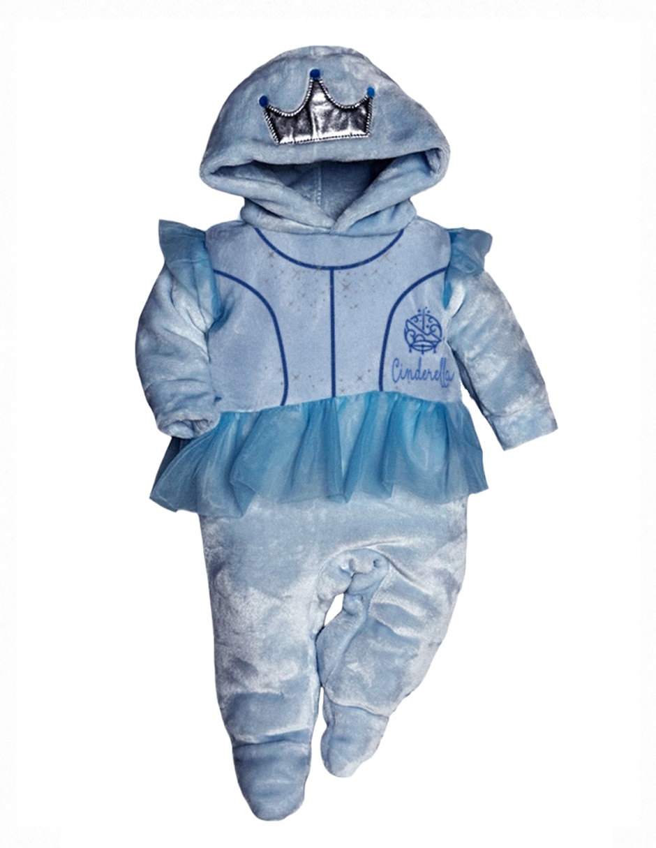 Mameluco princess de flannel para bebé niña 2