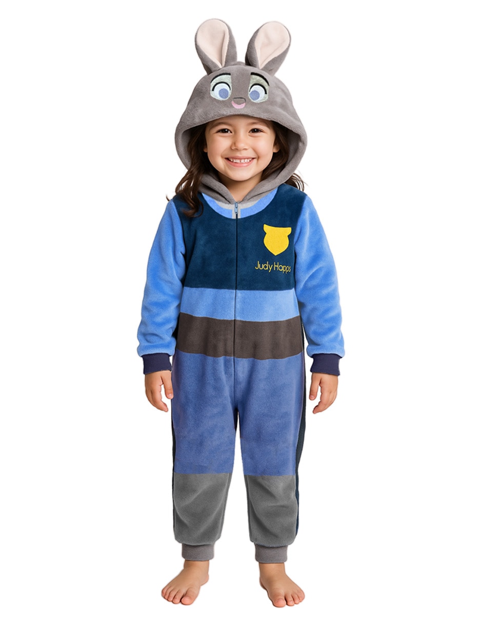 Mameluco zootopia de flannel para bebé niña