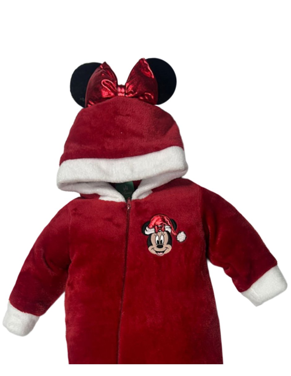 Mameluco navidad de flannel para bebé niña 3