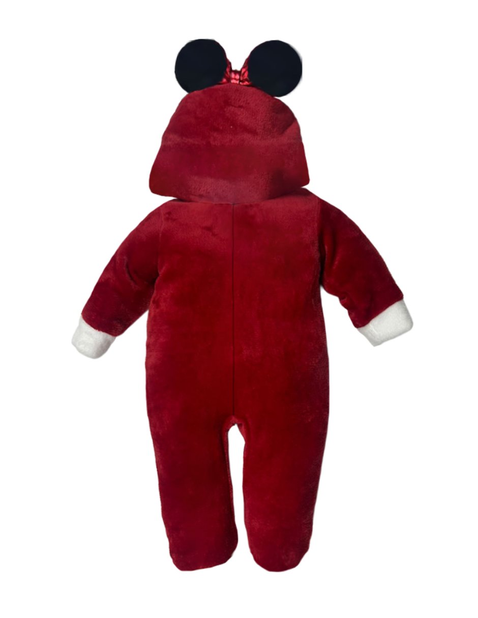 Mameluco navidad de flannel para bebé niña 4