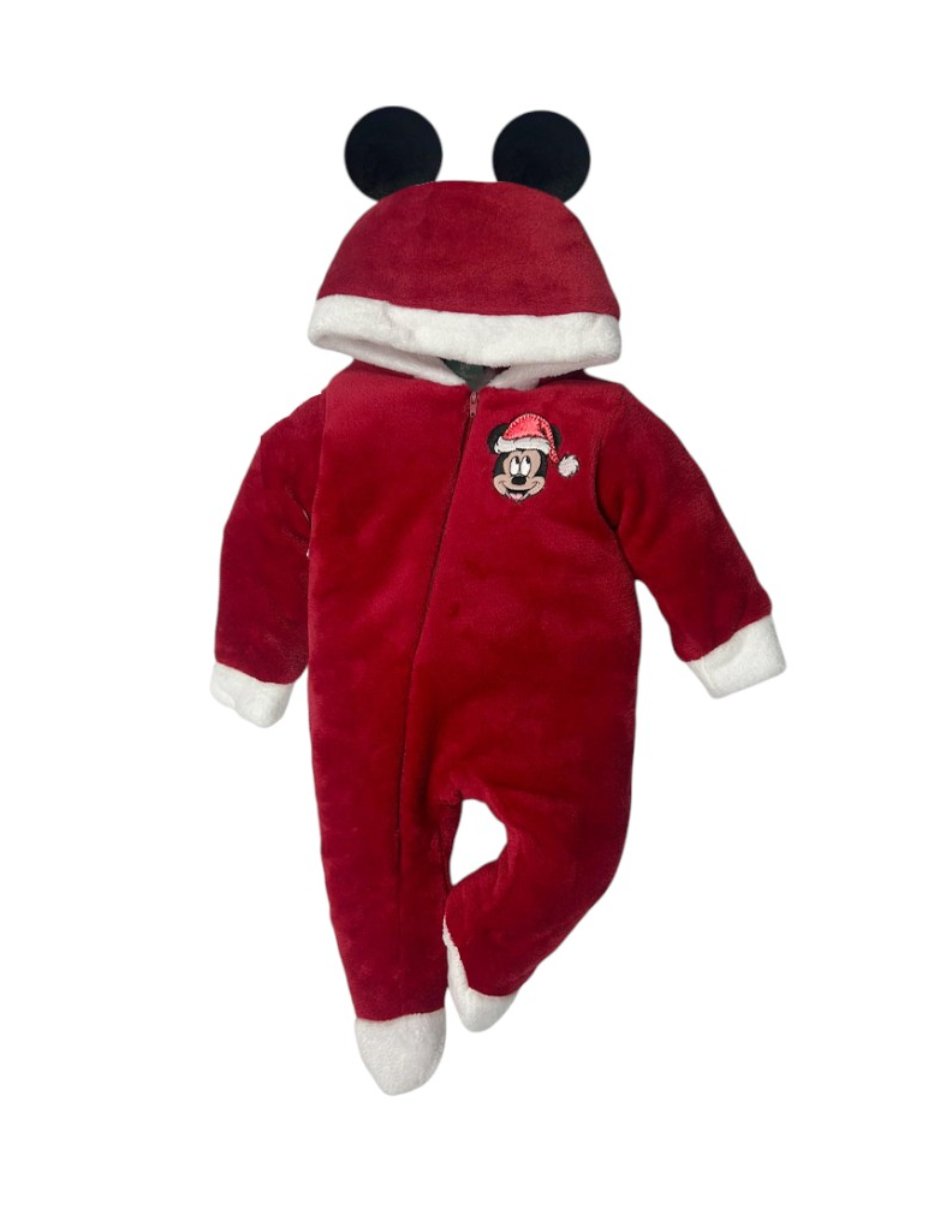 Mameluco navidad de flannel para bebé niño 2