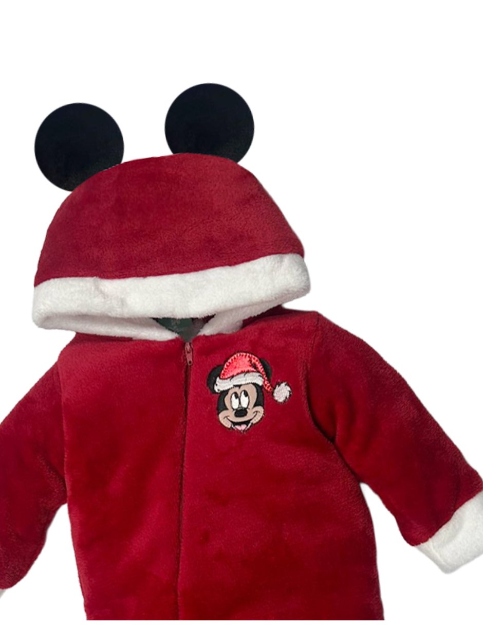 Mameluco navidad de flannel para bebé niño 3