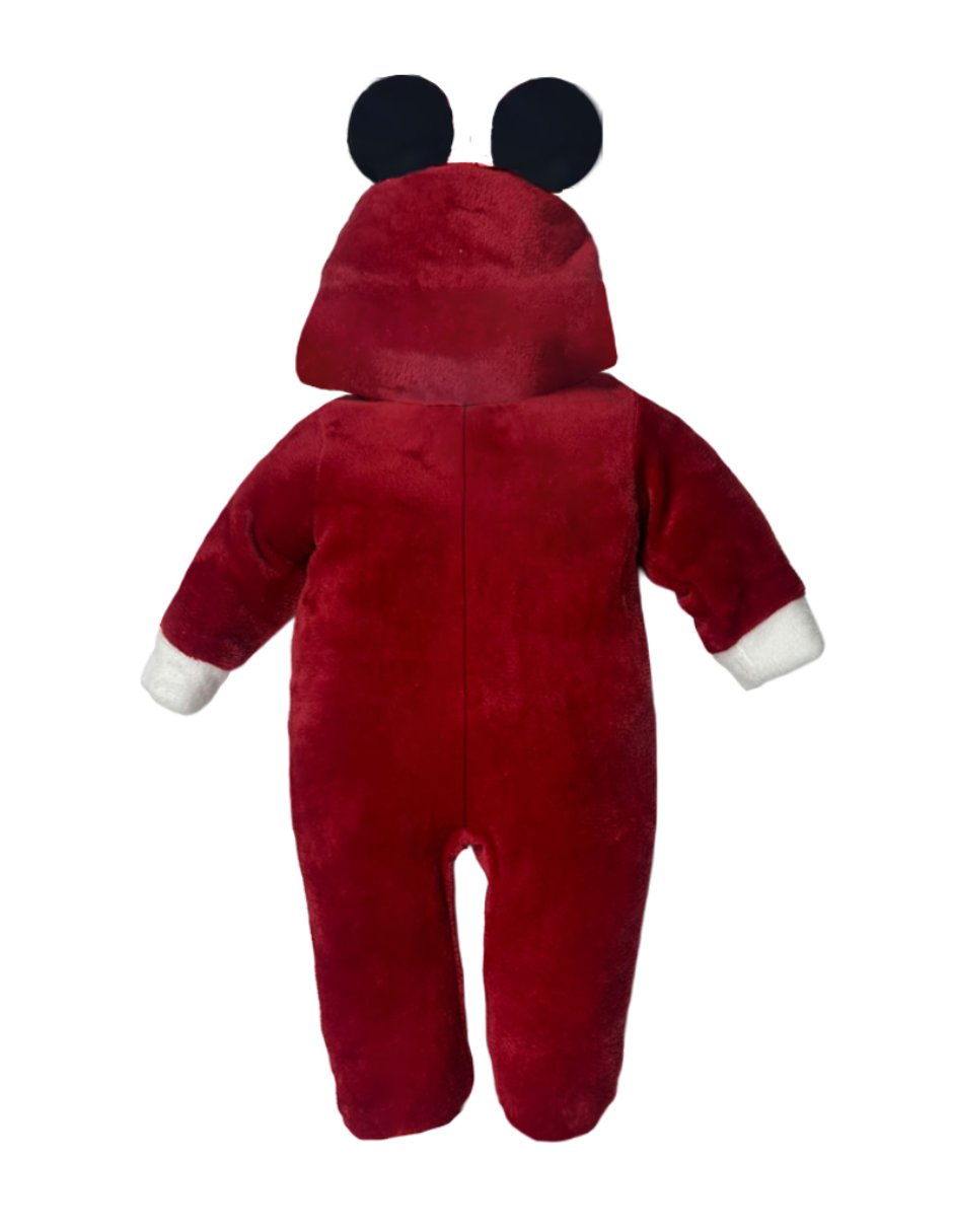 Mameluco navidad de flannel para bebé niño 4
