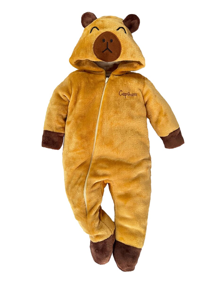 Mameluco capibara de flannel para bebé unisex 2