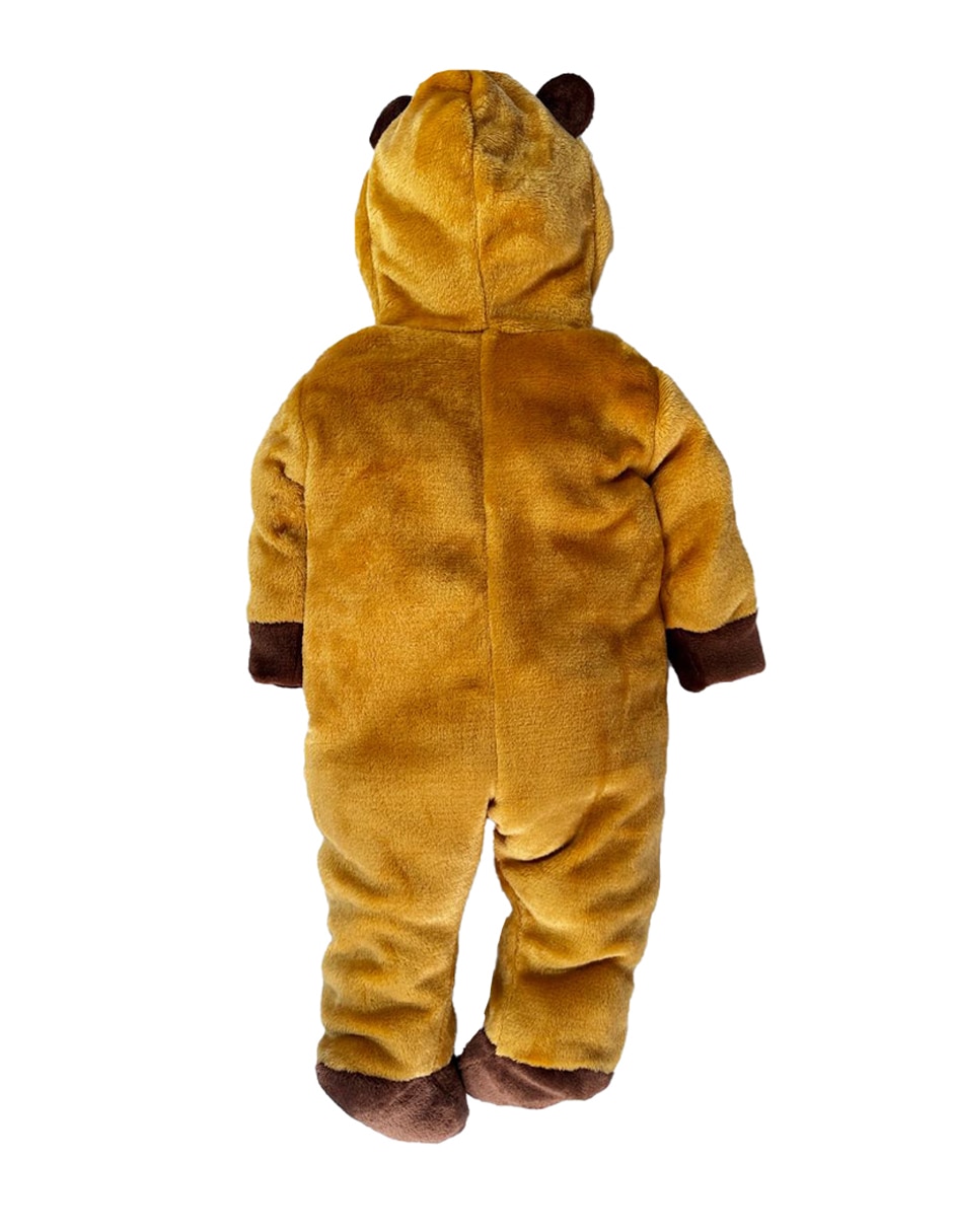 Mameluco capibara de flannel para bebé unisex 4