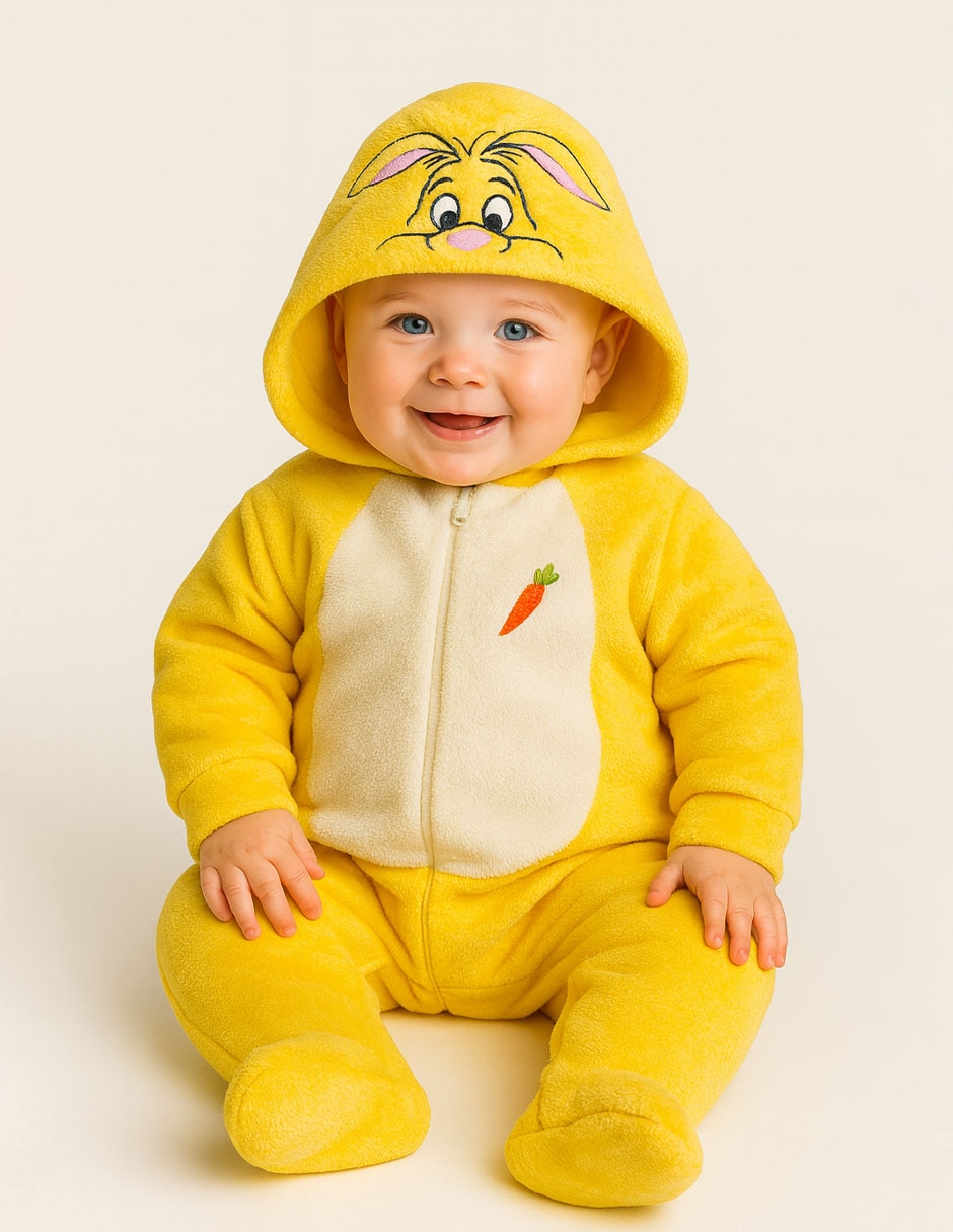 Mameluco winnie pooh de flannel para bebé unisex
