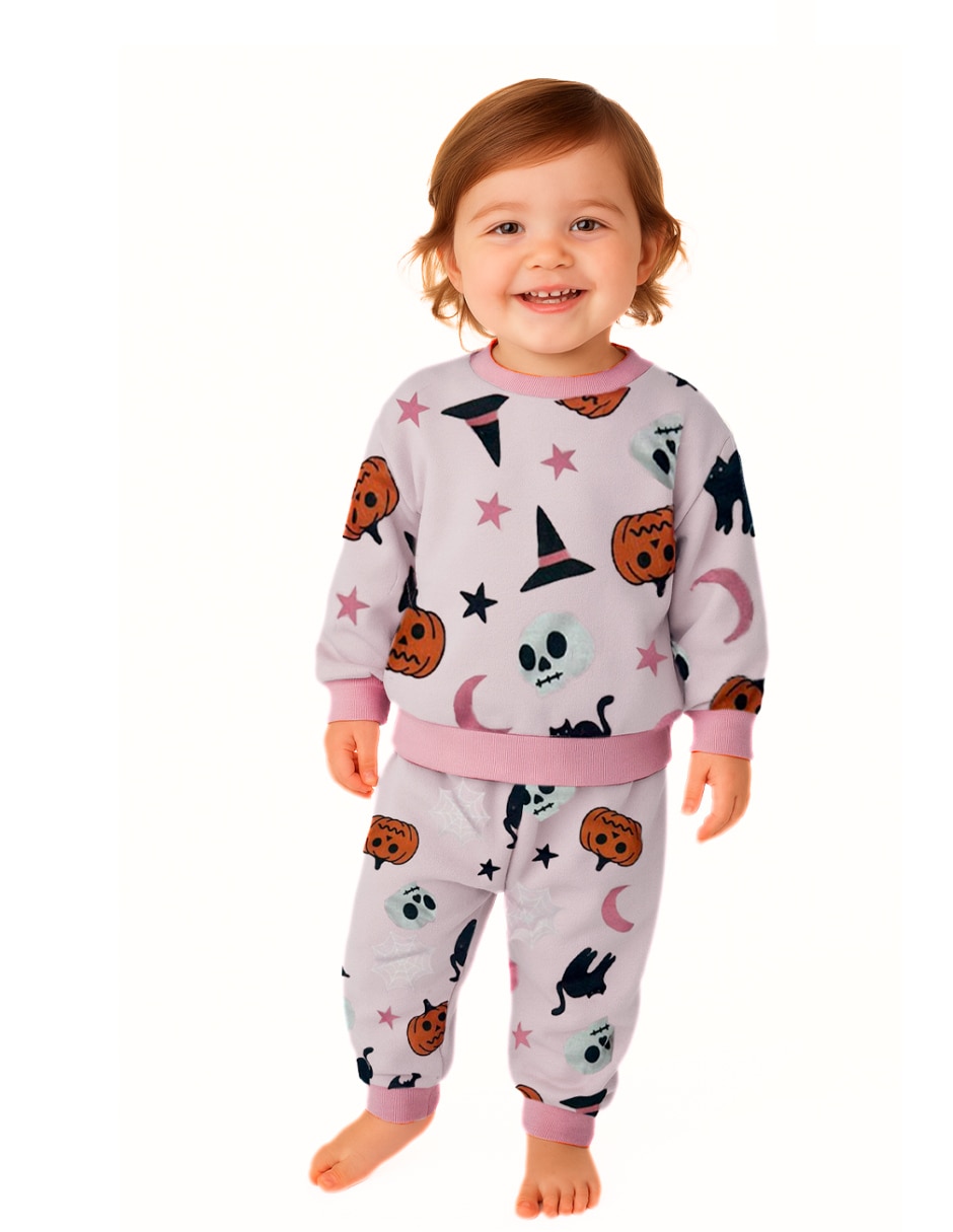 Conjunto pijama halloween para niña