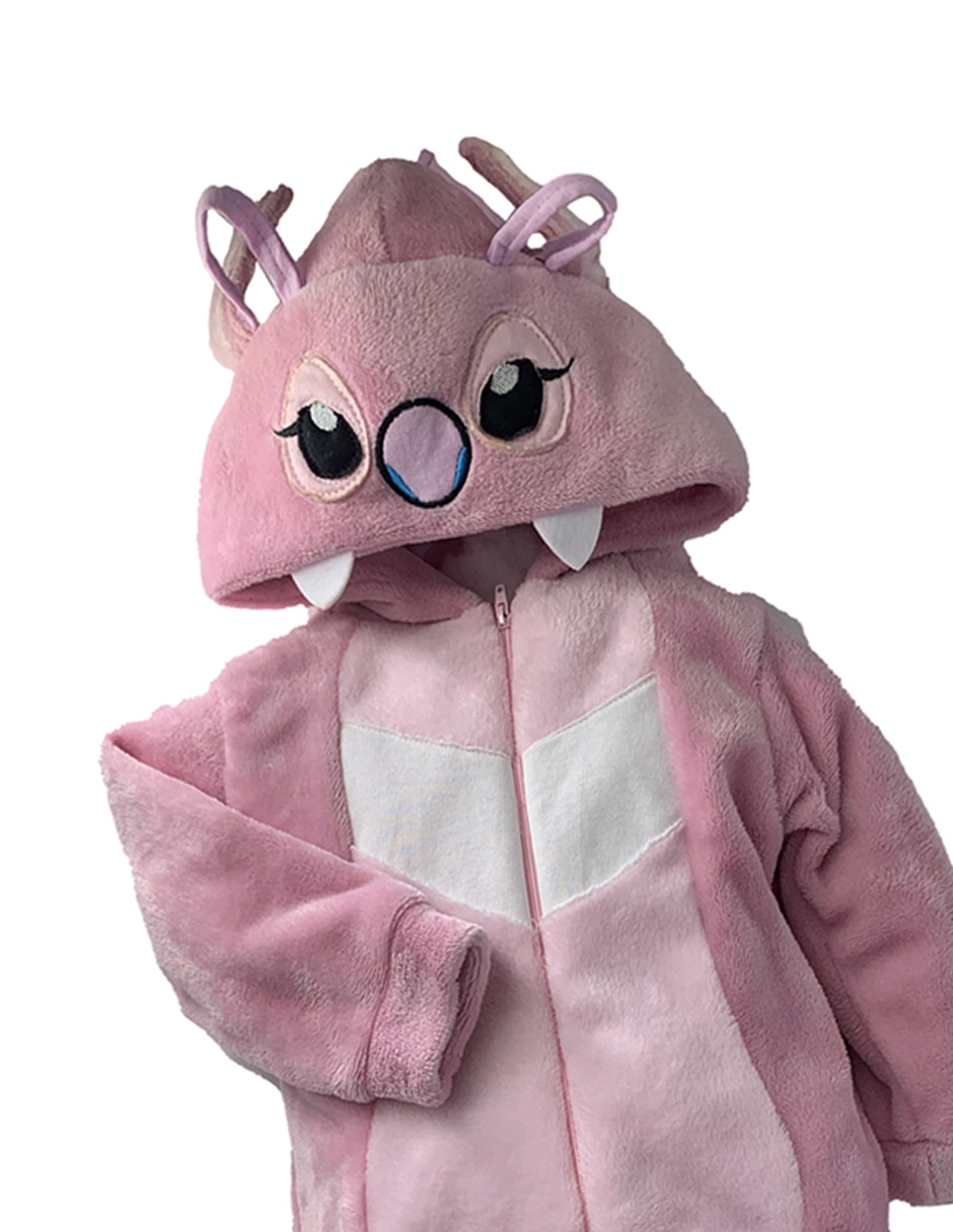 Mameluco lilo y stitch de flannel para bebé niña 3
