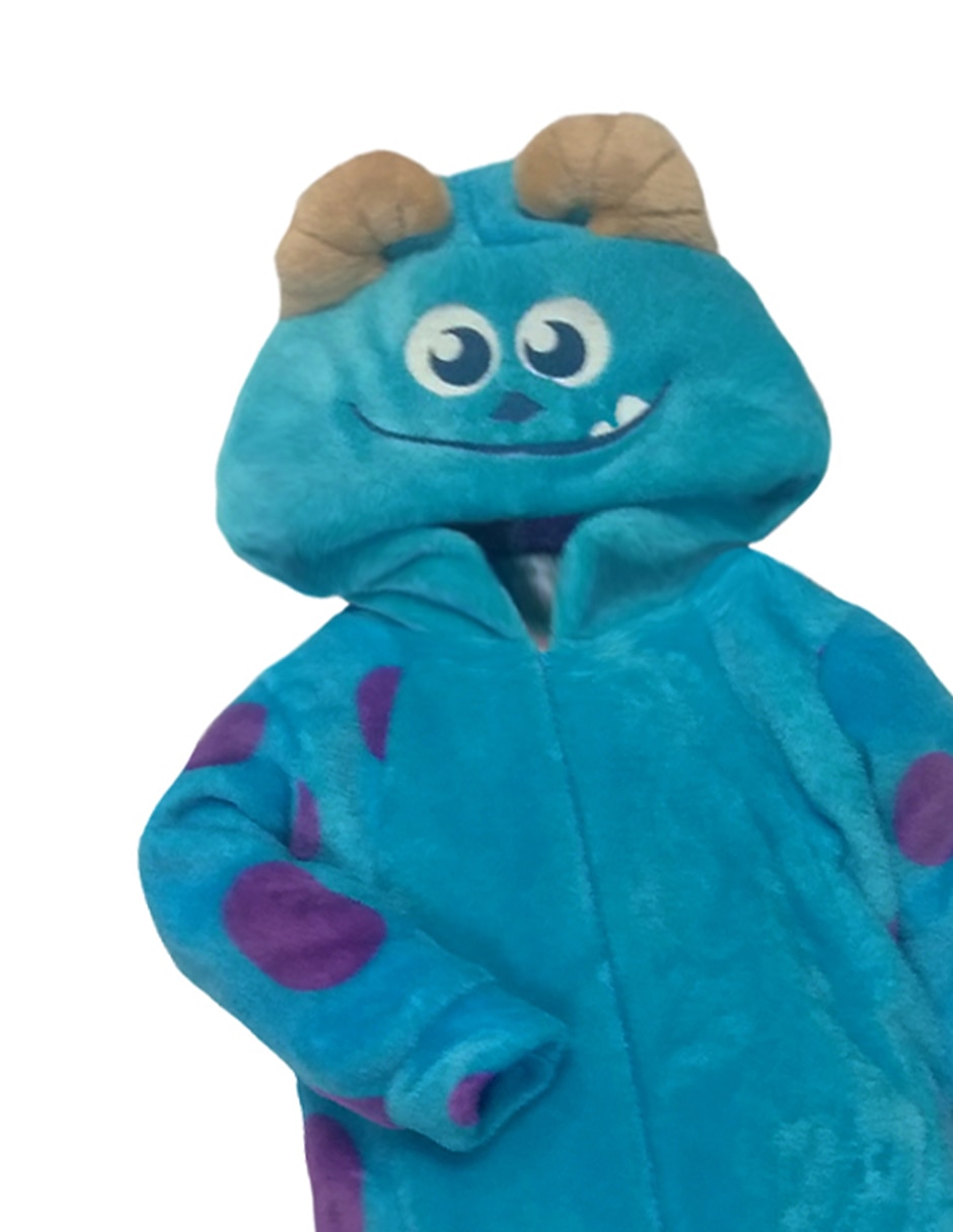 Mameluco mosnter inc de flannel para bebé unisex 2