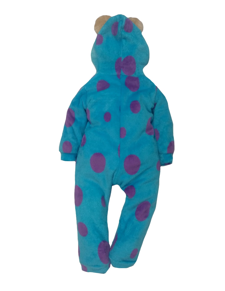 Mameluco mosnter inc de flannel para bebé unisex 3