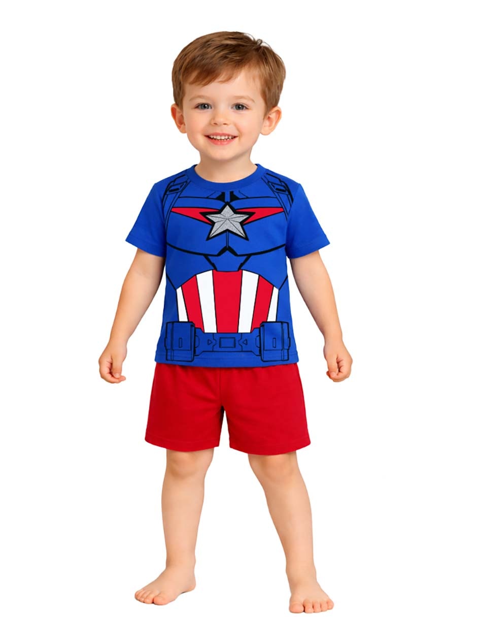 Conjunto casual capitan america de algodón unisex Conjunto casual capitan america de algodón unisex