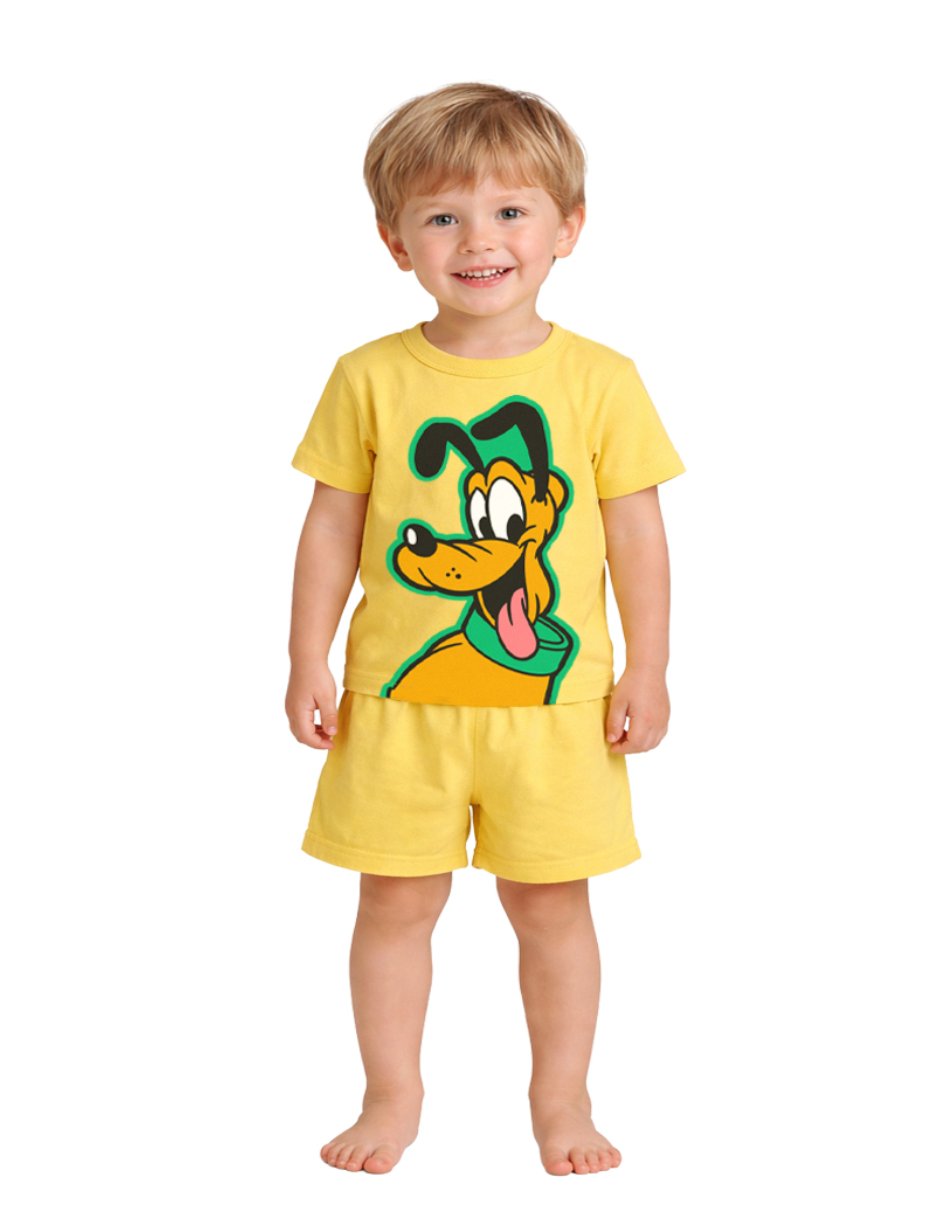 Conjunto casual pluto de algodón para niño