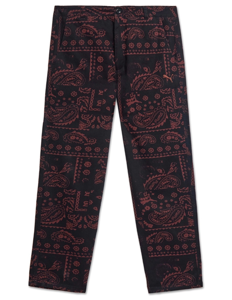 Pants regular wardrobe ess downtown aop pants wv con elástico para hombre 6
