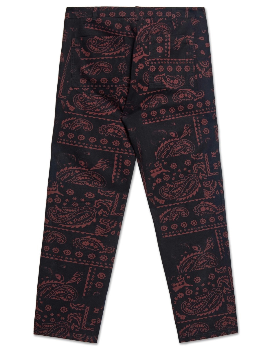 Pants regular wardrobe ess downtown aop pants wv con elástico para hombre 2