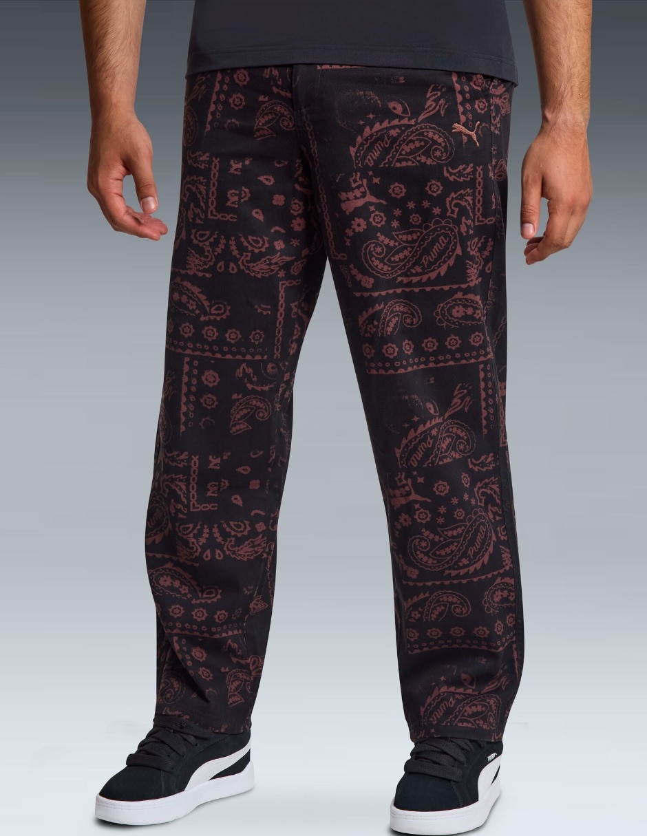 Pants regular wardrobe ess downtown aop pants wv con elástico para hombre Pants regular wardrobe ess downtown aop pants wv con elástico para hombre